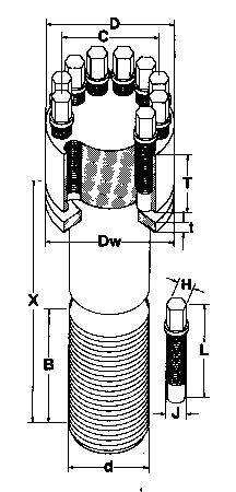 Perno tensionador mecánico SSJX